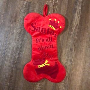 Dog bone Christmas stocking